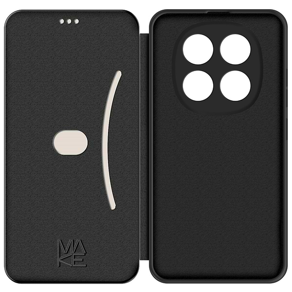 Фото - Чехол для смартфона MAKE Flip for Xiaomi Redmi Note 15 Pro, Black 4G (MCP-XRN15PBK)