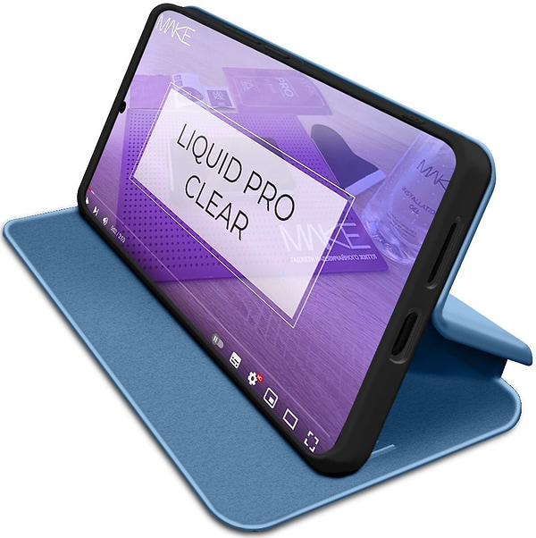 Фото - Чехол для смартфона MAKE Flip for Samsung A37, Blue (MCP-SA37BL)
