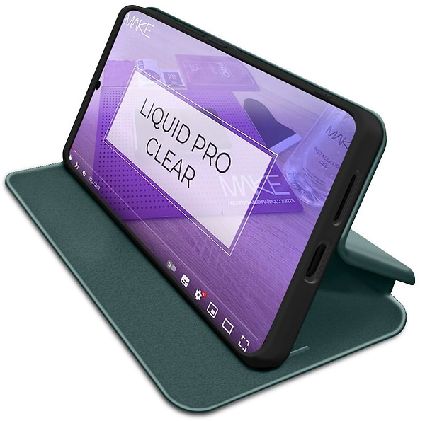 Фото - Чехол для смартфона MAKE Flip for Samsung A37, Greygreen (MCP-SA37GN)