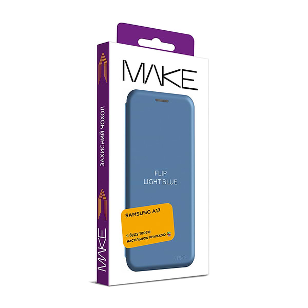 Фото - Чохол для смартфону MAKE Flip for Samsung A17, Light Blue (MCP-SA17LB)