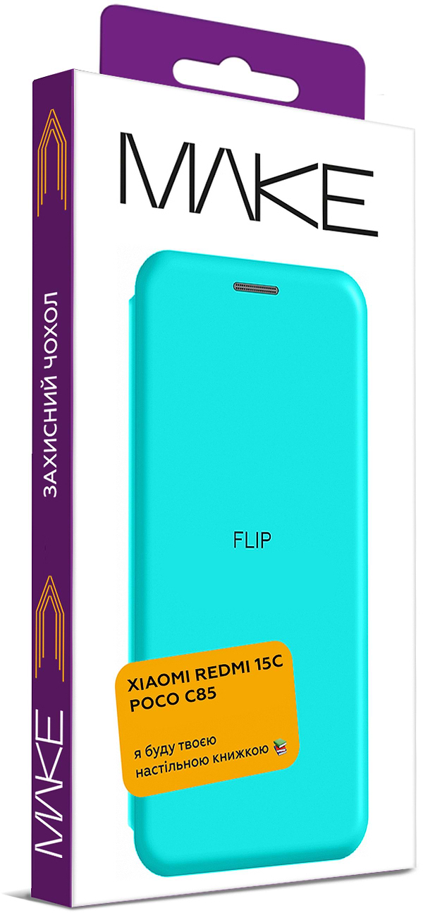 Фото - Чехол для смартфона MAKE Flip for Xiaomi Redmi 15C/Poco C85, Mint Green (MCP-XR15CMG)