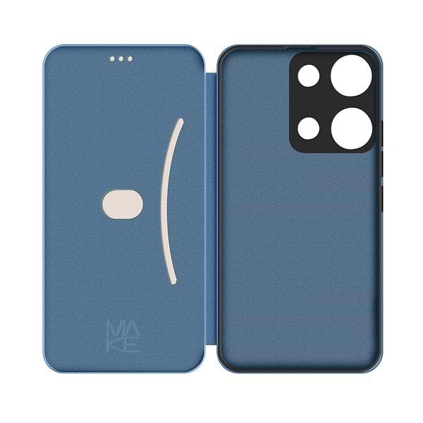 Фото - Чохол для смартфону MAKE Xiaomi Redmi Note 14S Flip Ocean Blue (MCP-XRN14SOB)