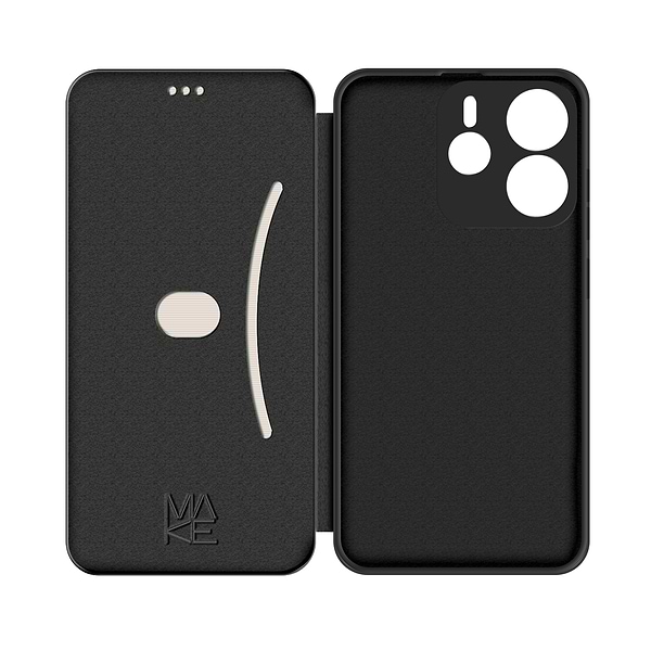 Фото - Чохол для смартфону MAKE Flip for Xiaomi Redmi Note 14 4G Black (MCP-XRN144G)