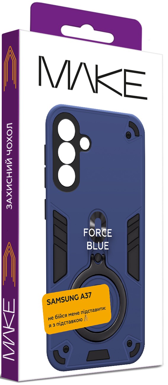 Фото - Чехол для смартфона MAKE Force for Samsung A37, Blue (MCRC-SA37BL)