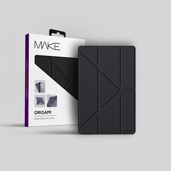 Фото - Чехол для планшета MAKE for Xiaomi Redmi Pad 2 Pro Origami Black (MTCO-XRP2PBK)