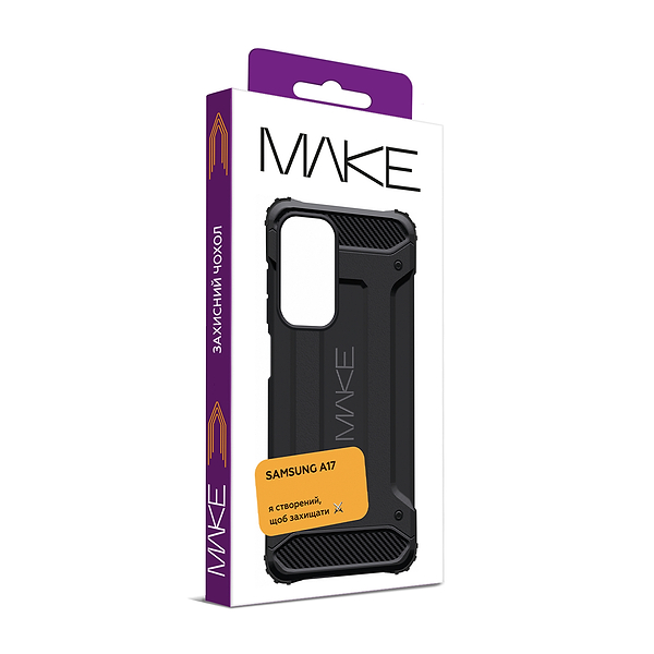 Фото - Чохол для смартфону MAKE Panzer for Samsung A17, Black (MCN-SA17BK)