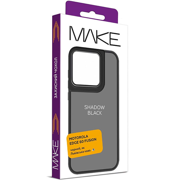 Фото - Чехол для смартфона MAKE Motorola Edge 60 Fusion Shadow Black (MCSD-MED60FBK)