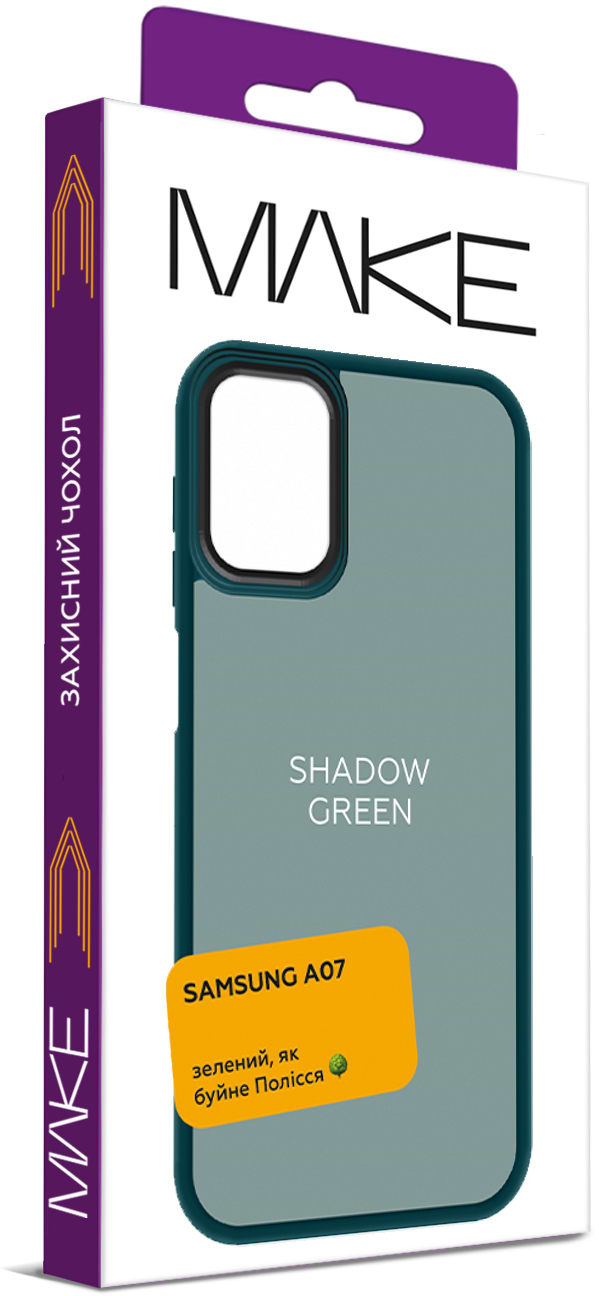 Фото - Чохол для смартфону MAKE Shadow for Samsung A07, Green (MCSD-SA07G)