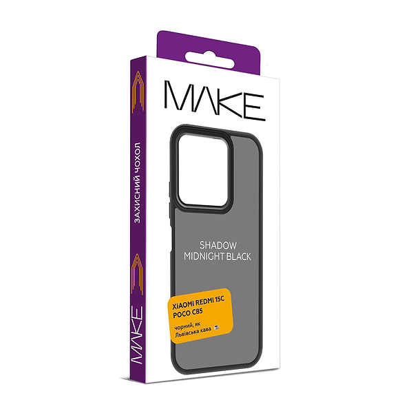 Фото - Чехол для смартфона MAKE Shadow for Xiaomi Redmi 15C/Poco C85,Midnight Black (MCSD-XR15CMB)