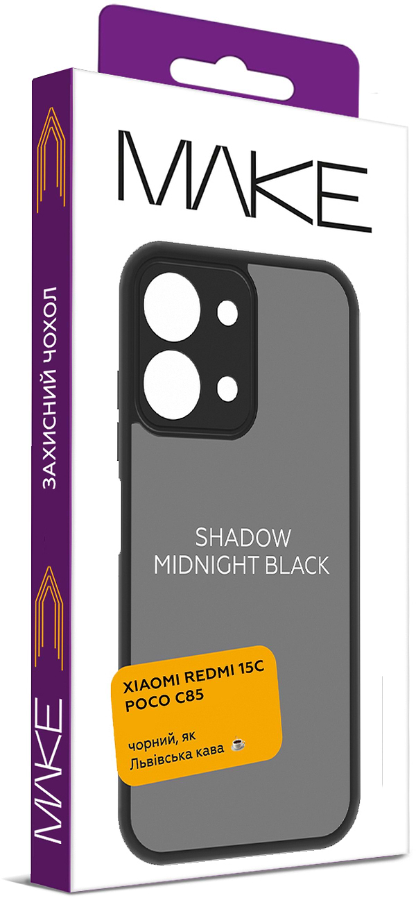 Фото - Чохол для смартфону MAKE Shadow for Xiaomi Redmi 15C/Poco C85,Midnight Black (MCSD-XR15CMB)