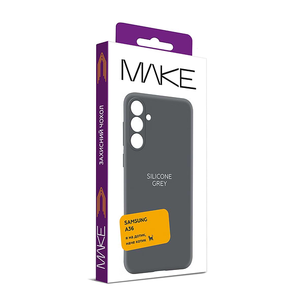 Фото - Чохол для смартфону MAKE Samsung A36 Silicone Grey (MCL-SA36GR)