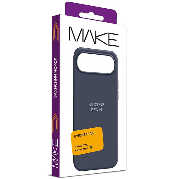 Фото - Чехол для смартфона MAKE Silicone for Apple iPhone 17 Air, Deep Blue (MCL-AI17ABL)