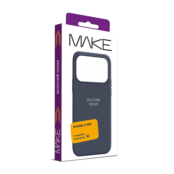 Фото - Чохол для смартфону MAKE Apple iPhone 17 Pro Silicone Denim (MCL-AI17PDN)