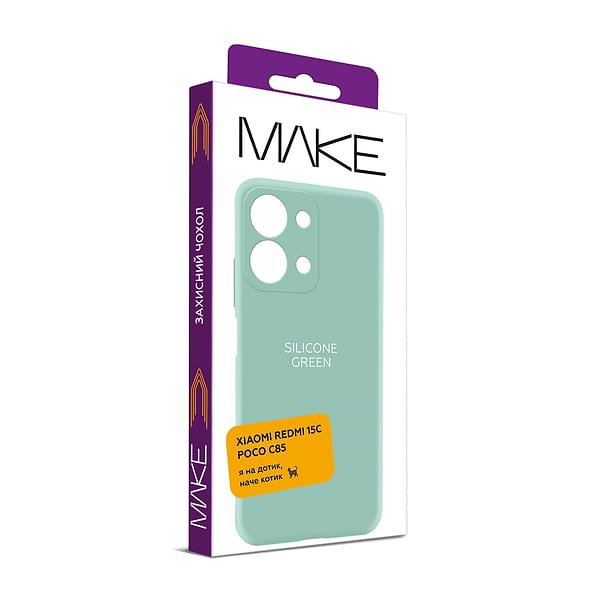 Фото - Чехол для смартфона MAKE Silicone for Xiaomi Redmi 15C/Poco C85, Mint Green (MCL-XR15CMG)