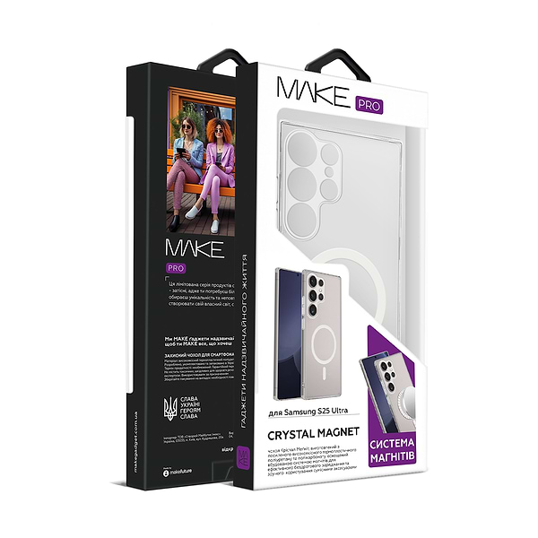 Фото - Чехол для смартфона MAKE Crystal Samsung S25 Ultra Magnet Pro (MCCM-SS25U)