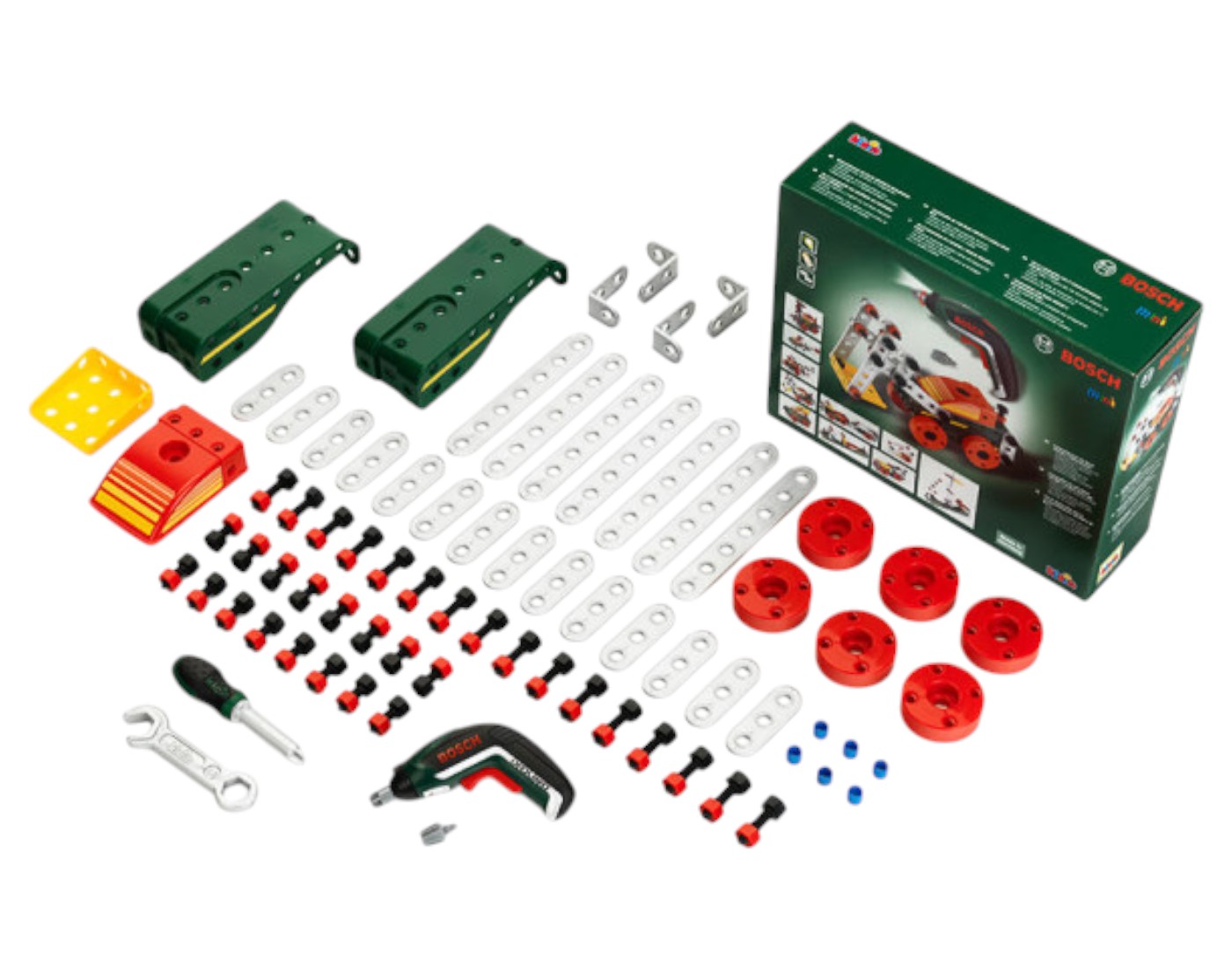 Пластиковый конструктор Klein Bosch Mini Ixolino II на 110 предметов с шуруповертом (8497)