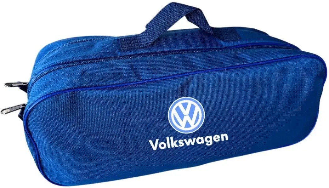 Сумка-органайзер в багажник Poputchik Volkswagen 50х18х18 см Синяя (03-031-2Д)