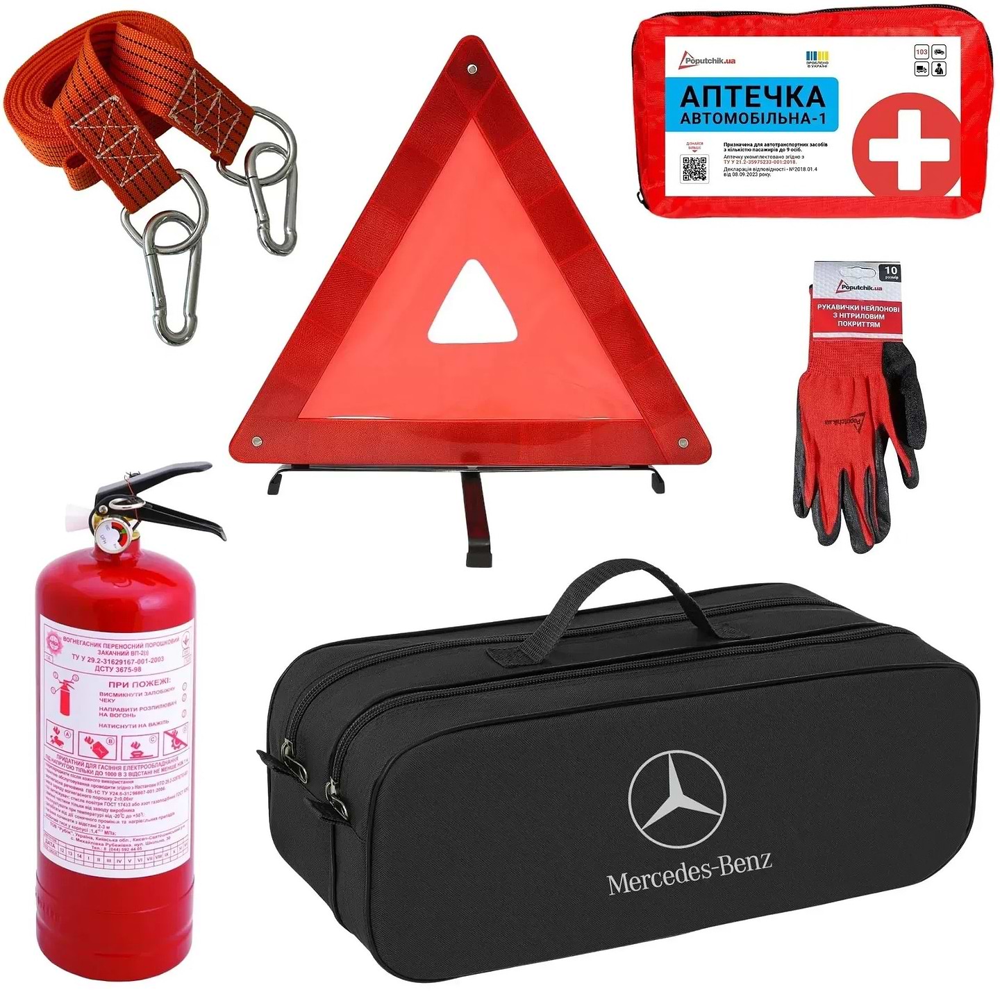 Набір для авто Poputchik Mercedes-Benz легковий чорна (01-066-Л)