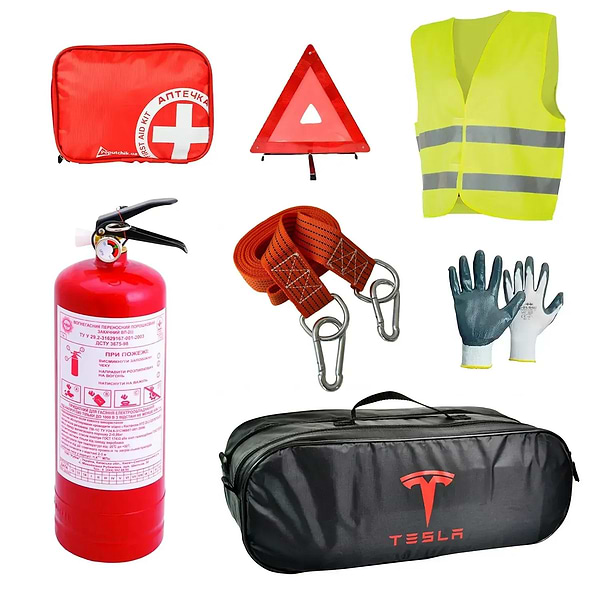 Фото - Набір для авто Poputchik Tesla легковий Чорна (01-115-Л)
