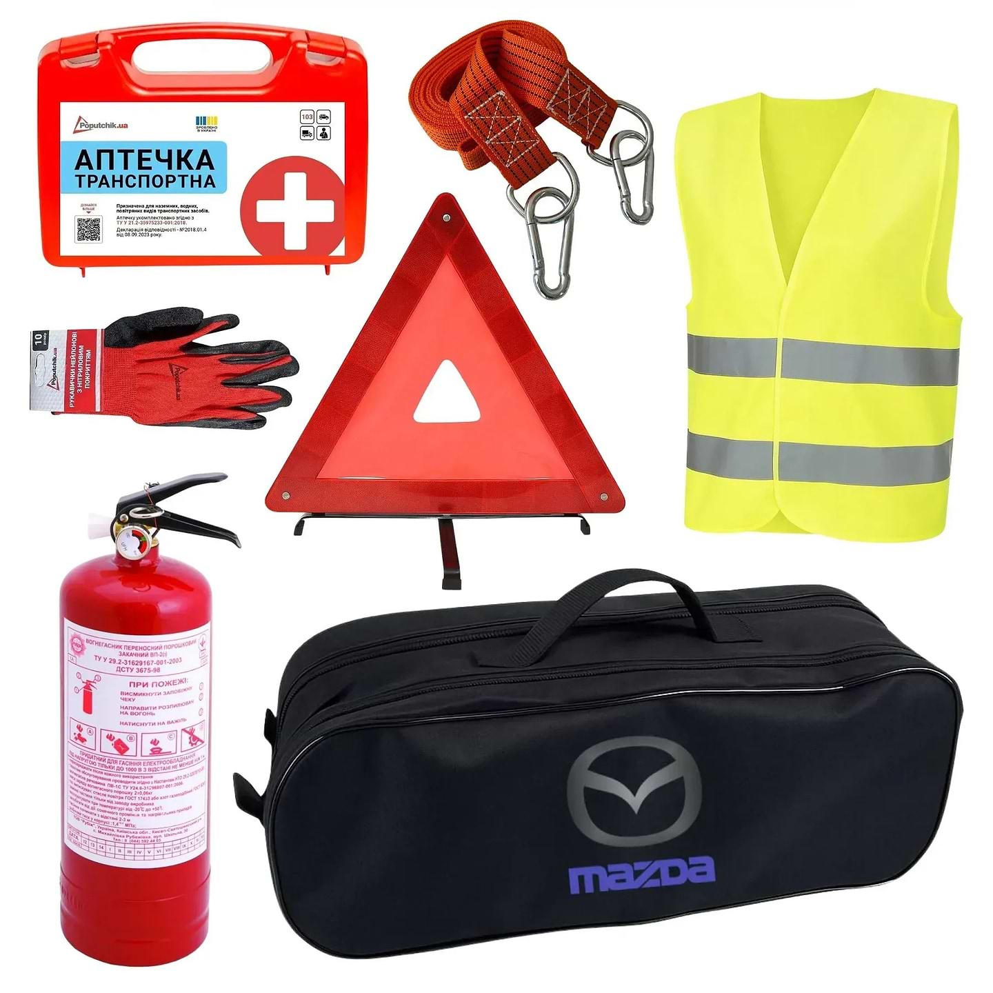 Набір для авто Poputchik Mazda кросовер/мінівен чорна (01-003-К)