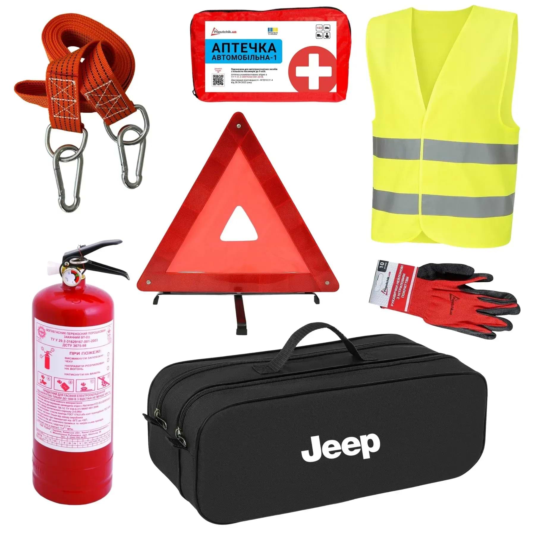 Набір для авто Poputchik JEEP кросовер чорна 2 відділи (01-129-К)