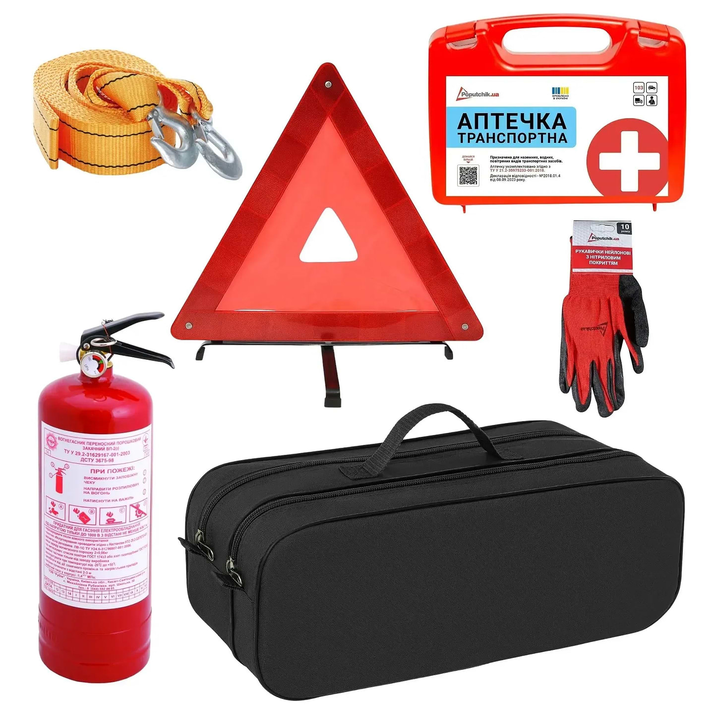 Набір для авто Poputchik Позашляховик чорна 2 відділи (01-093-У)