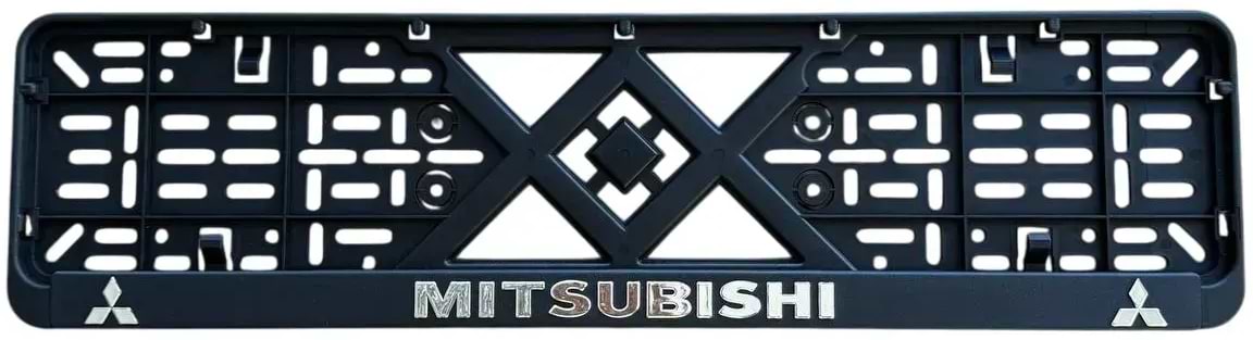 Рамка під номер Poputchik з об'ємними літерами Mitsubishi 2 шт. (24-012)