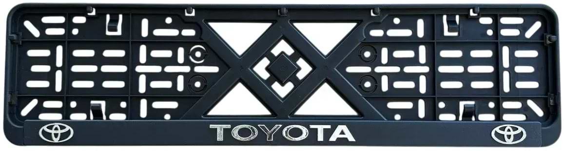 Рамка під номер Poputchik з об'ємними літерами Toyota 2 шт. (24-017)