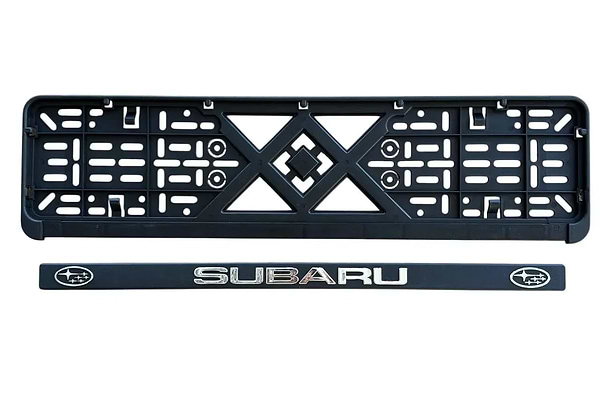 Фото - Рамка під номер Poputchik з об'ємними літерами Subaru 2 шт. (24-016)