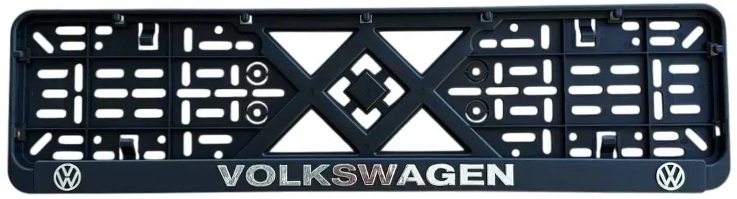 Рамка під номер Poputchik з об'ємними літерами Volkswagen 2 шт. (24-018)