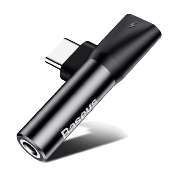 Фото - Переходник аудио Baseus L41 Type-C to Type-C + 3.5mm Black (CATL41-01)