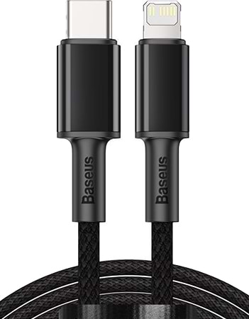 Фото - Кабель синхронізації даних Baseus Type-C to Lightning 20W 2m Black (CATLGD-A01)