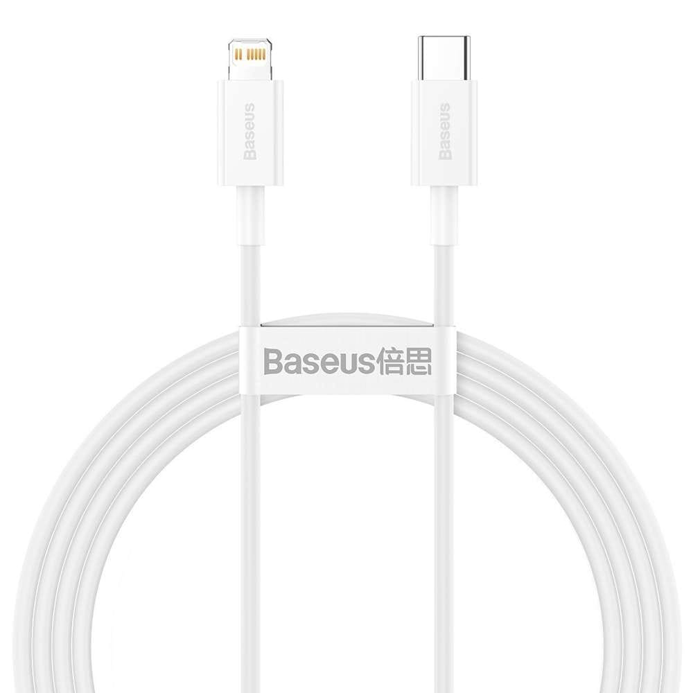 Кабель синхронізації даних Baseus Superior Series Fast Charging Type-C to Lightning PD 20W 1.5m White (CATLYS-B02) - Фото 1