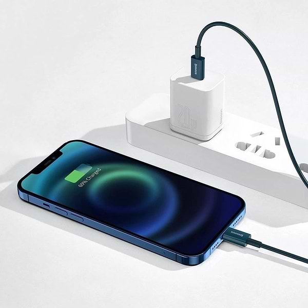 Фото - Кабель синхронізації даних Baseus Superior Series Fast Charging Type-C to Lightning PD 20W 2m Blue (CATLYS-C03)