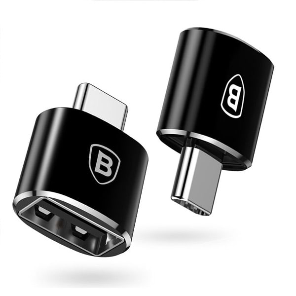 Перехідник Baseus USB-C-USB Black (CATOTG-01) - Фото 1