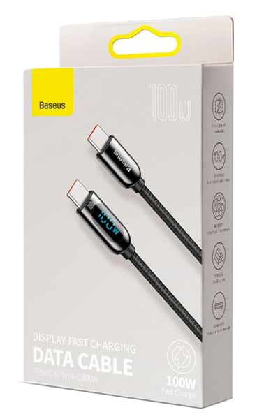 Фото - Переходник Baseus Display Fast Charging USB-C-USB-C 100W 2m Black (CATSK-C01)