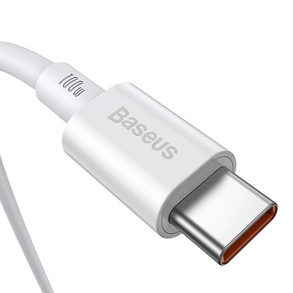 Фото - Кабель синхронізації даних Baseus Superior Series Fast Charging Data Cable Type-C to Type-C 100W 2m White (CATYS-C02)