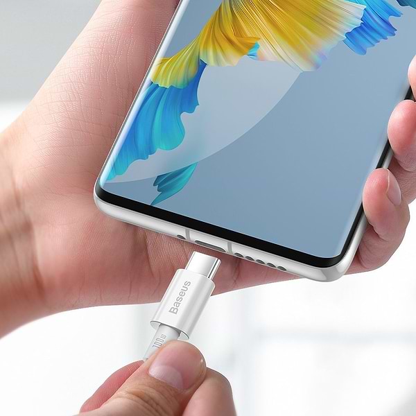 Фото - Кабель синхронізації даних Baseus Superior Series Fast Charging Data Cable Type-C to Type-C 100W 2m White (CATYS-C02)