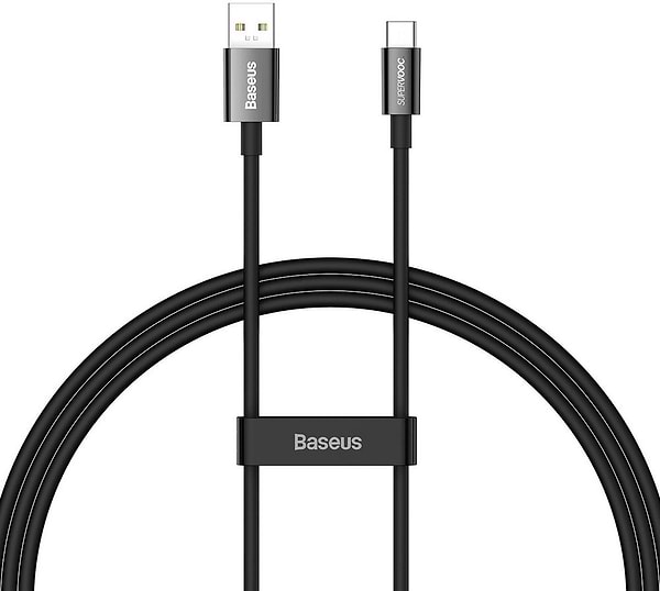 Фото - Кабель синхронизации данных Baseus Superior Series Fast Charging Data Cable USB to Type-C 65W SUPERVOOC 2 m Black (CAYS001001)