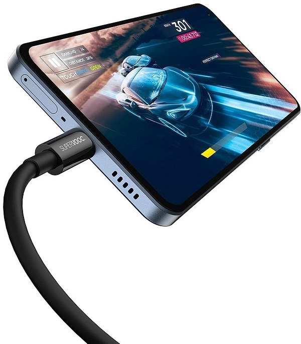 Фото - Кабель синхронизации данных Baseus Superior Series Fast Charging Data Cable USB to Type-C 65W SUPERVOOC 2 m Black (CAYS001001)
