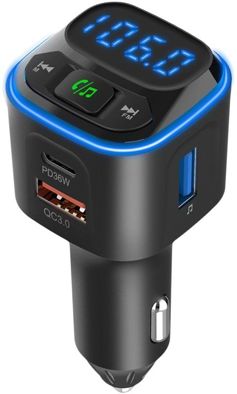 Фото - FM модулятор Gelius Tune GP-FMT051 (PD/QC) 36 Watt Black (98753)