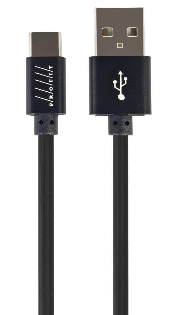 Кабель синхронізації даних Profit QY-10 Type-C 1m 2,4A Black (000000975)