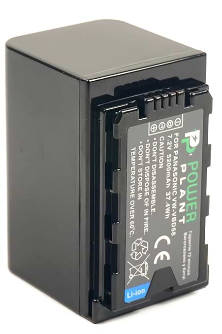 Аккумулятор для фотокамеры PowerPlant Panasonic VW-VBD58 5200mAh (CB970087)