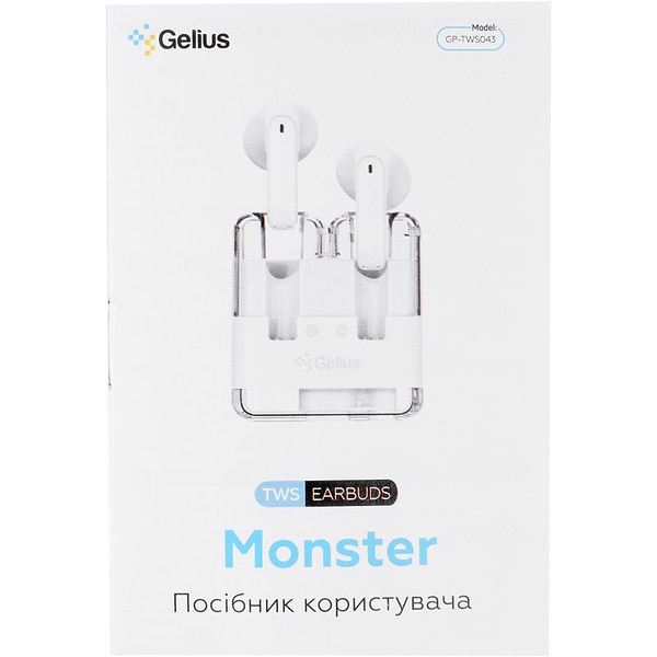 Фото - Навушники вкладиші бездротові TWS Gelius Monster GP-TWS043 Black (99808)