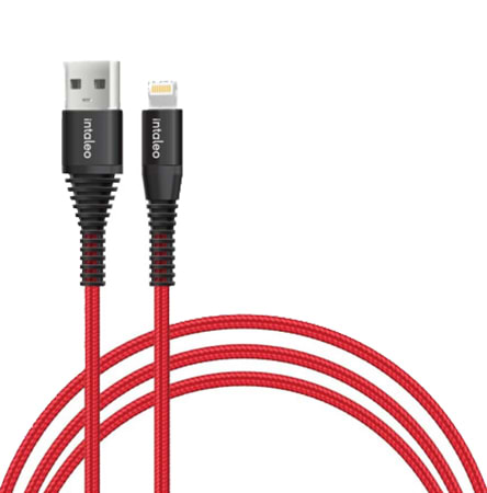Кабель синхронізації даних Intaleo CBRNYL1 USB Lightning 1,2m Red (1283126559471)