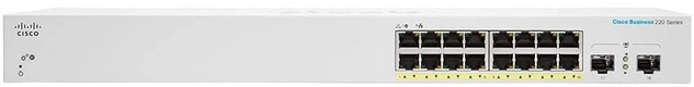 Коммутатор локальної мережі (Switch) Cisco CBS220-16P-2G-EU