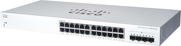Фото - Коммутатор локальной сети (Switch) Cisco CBS220-24T-4X-EU