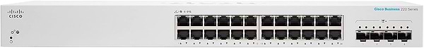 Фото - Коммутатор локальной сети (Switch) Cisco CBS220-24T-4X-EU