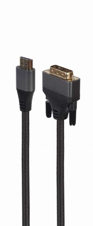 Кабель HDMI - DVI Cablexpert HDMI 19pin - DVI 18+1pin (CC-HDMI-DVI-4K-6) - Фото 1