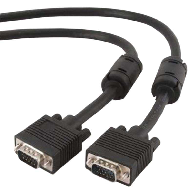 Кабель Cablexpert VGA-VGA M/M с 2-мя фер. кольцами 30m Black (CC-PPVGA-30M-B)